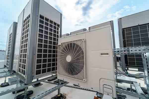 Finished commercial HVAC installation